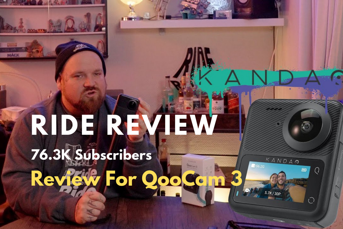 Hiermit macht ihr eure Videos anders und Kreativ - Die #QooCam3 von #kandao - Ride Review