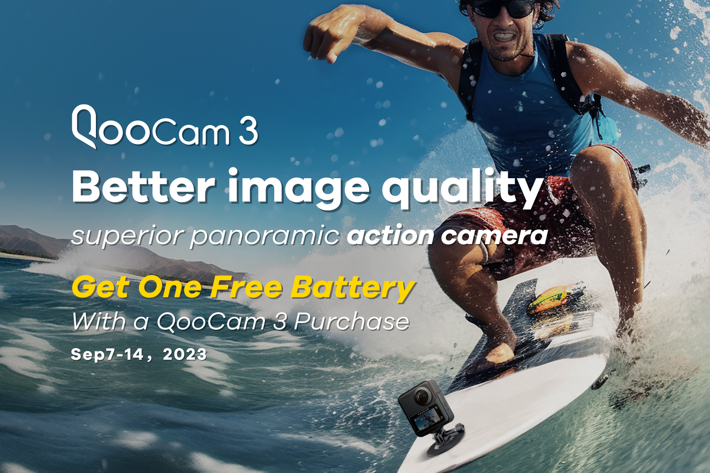 QooCam3, A 360 Action Camera with Superior Image Quality