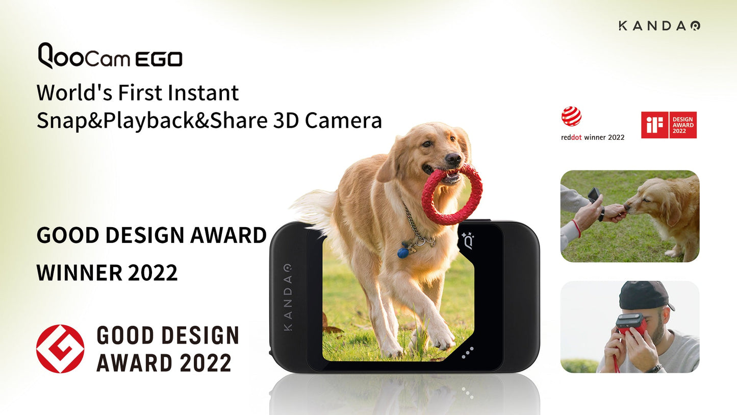 QooCam EGO 3D Camera Wins Good Design Award 2022
